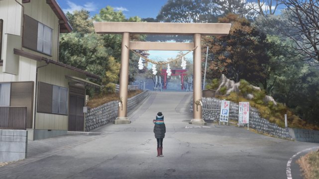 Cycling Under the Giant Torii